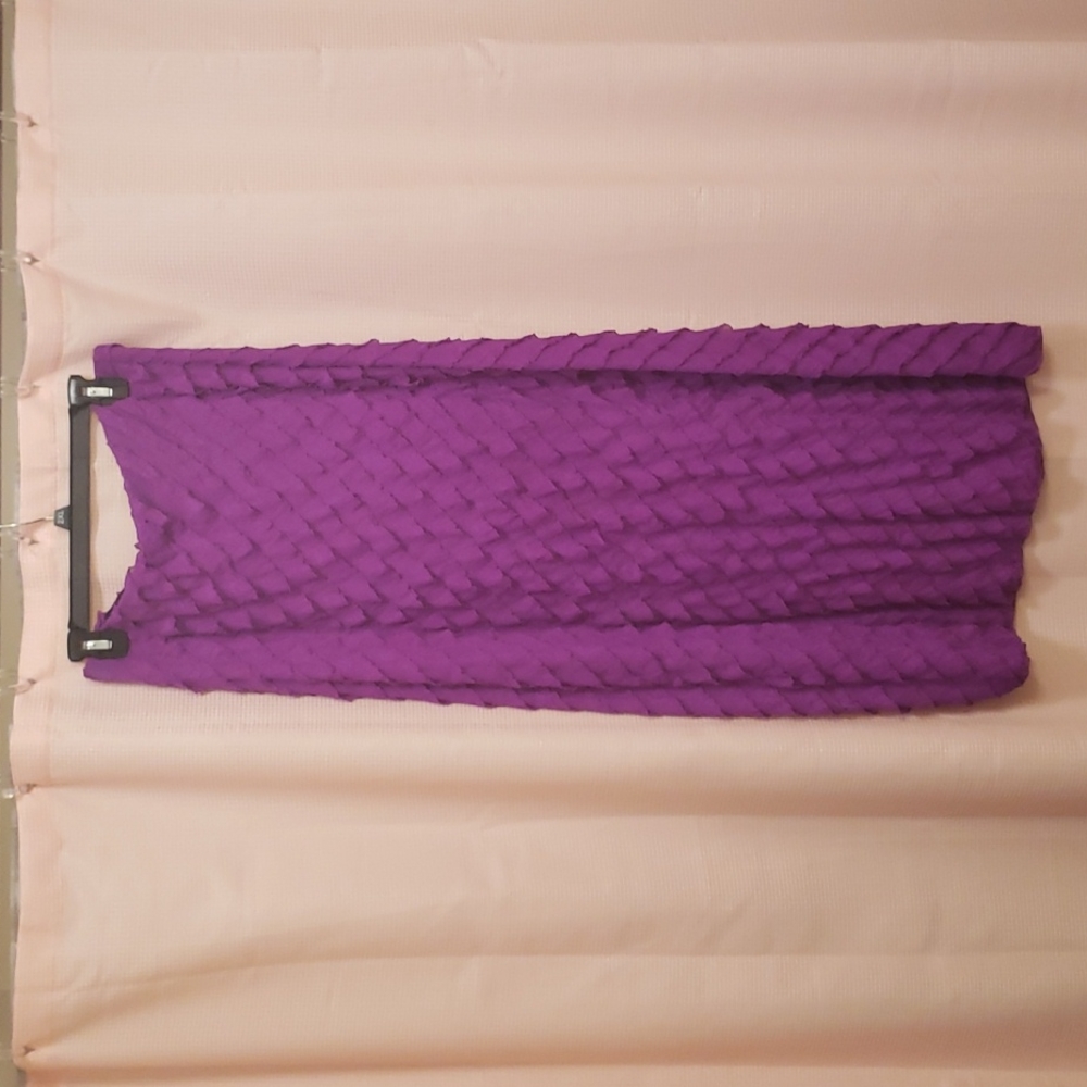 Purple ruffle shirt